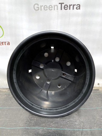 Горшок круглый под саженцы 25л, ø 43см, высота 26 см