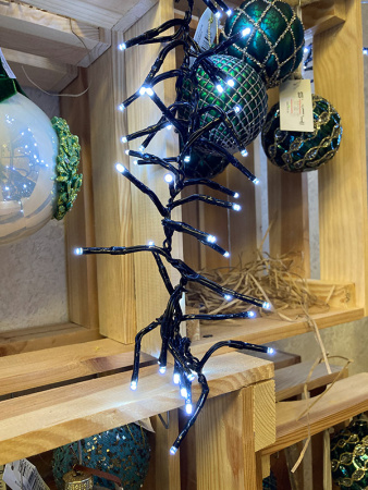 Светодиодная гирлянда "Мерцающий каскад" 2мх6шт, 480LED, 8 режимов, IP-44, цв.холод. белый [493469]