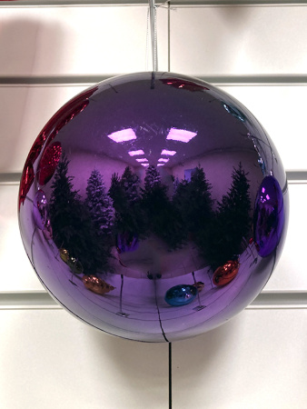 Шары пластиковые, глянец фиолетовый d