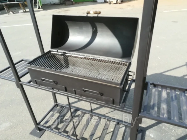 Кованый мангал с крышей "Кастель"