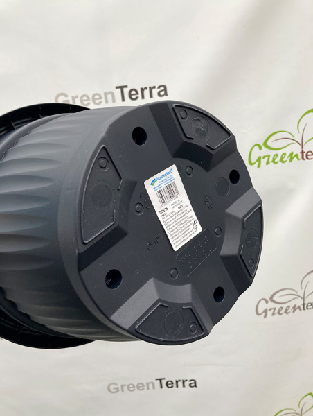 Цветочный горшок DCE Terra 13л, ø 35см, антрацит 