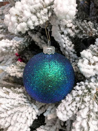 Шары пластиковые, парча синий хамелеон ВН19 Шары пластиковые, парча синий хамелеон