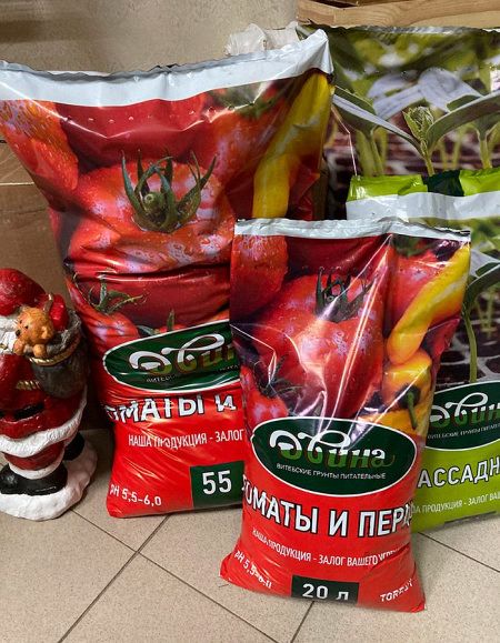 Грунты питательные торфяные "ДВИНА", Томаты и перец
