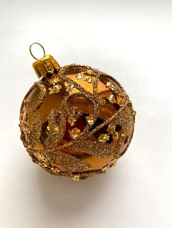 Набор шаров пластик. декор №4 разные цвета, 6см / 8см / 10см Шар пластиковый декорированный