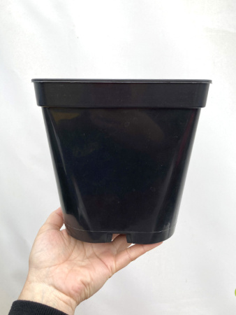 Горшок для рассады квадратный литой 3 л, 16*16*16 см (круглое дно)