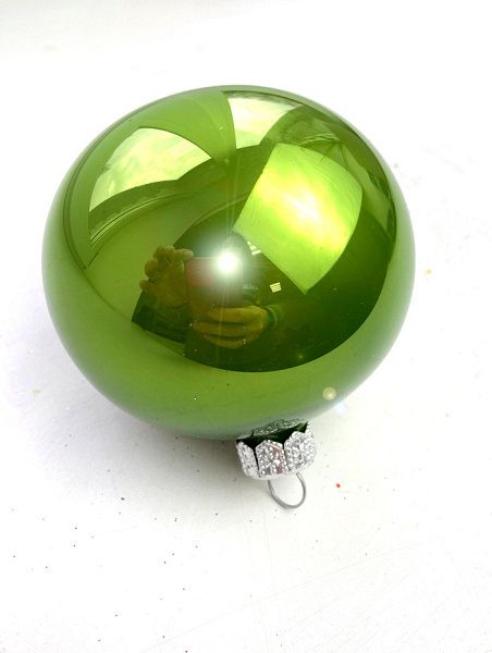Шар елочный стекл. 8 см, [G-25]