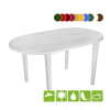 Стол овальный пластмассовый [130-0021], белый