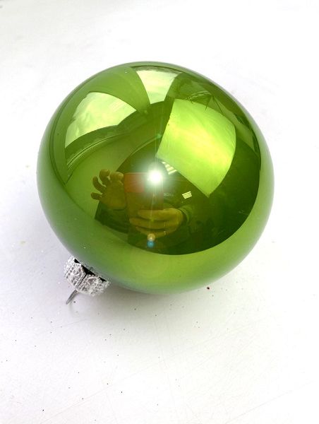Шар елочный стекл. 8 см, [G-25]