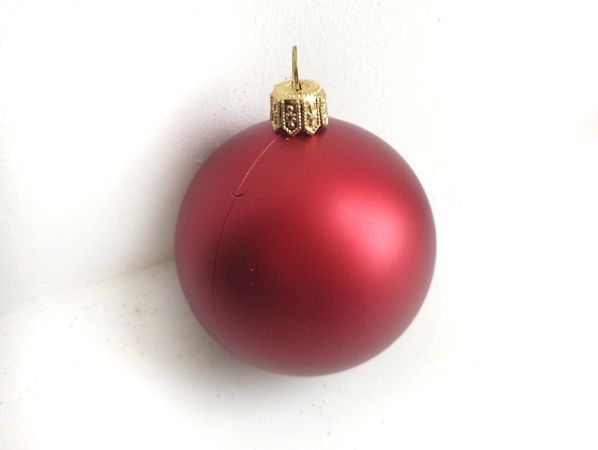 Шары пластиковые, матовые красные