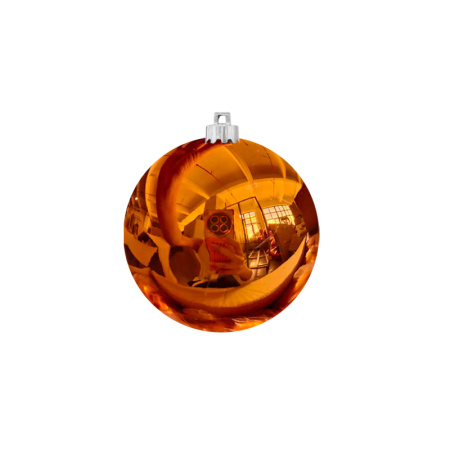 Шары пластиковые, глянец оранжевый [orange-12]