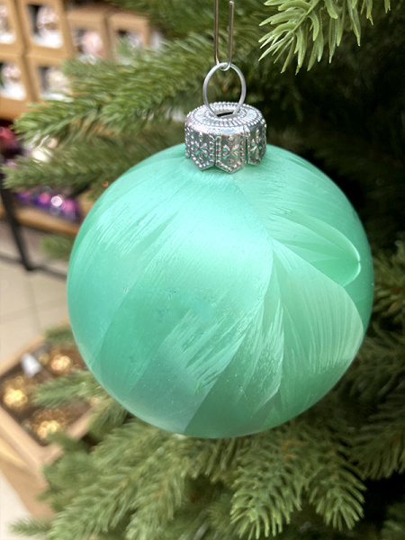 Шар елочный стекл. 8 см, [70]