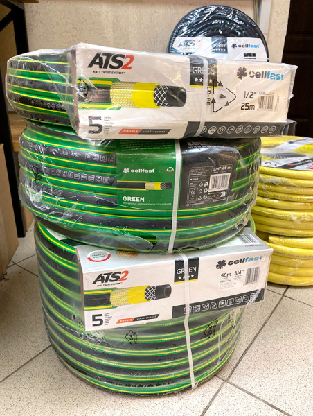 Шланг поливочный Cellfast GREEN ATS 5/8" 25м и 50м