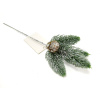 Украшение елочное "Ветка еловая с шишкой" 28см [L99-14838]