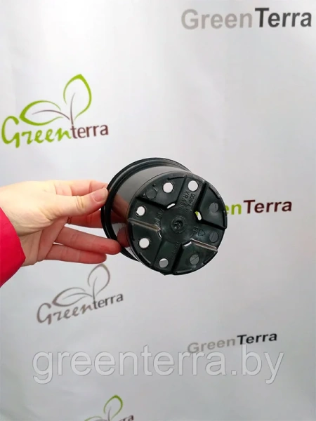 Горшок для рассады круглый литой 0.4л, ø10см, высота 7.5см.