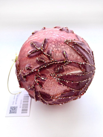 Шар елочный стекл. [5948-28]