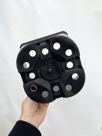 Горшок для рассады квадратный литой 3 л, 16*16*16 см (круглое дно)