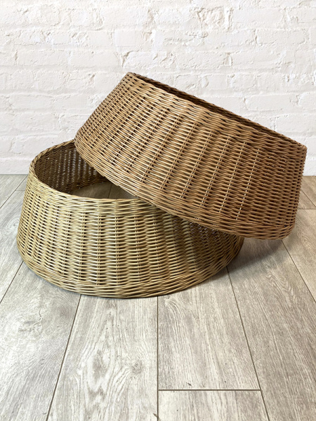 Корзина 70см плетёная под ёлку, разные цвета Корзина 70см плетёная под ёлку, разные цвета