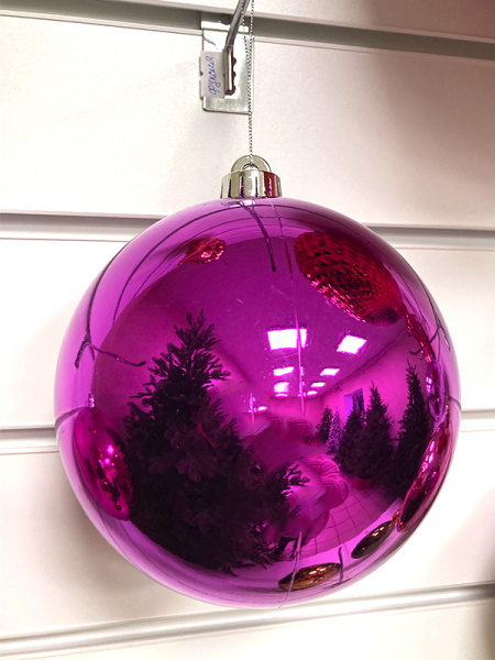 Шары пластиковые, глянец фуксия a