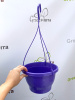 Кашпо подвесное, фиолетовое, ø 23см, высота 14см, объём 3.7л