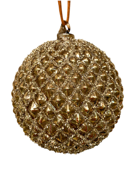 Шар елочный стекл. 10см [67240]
