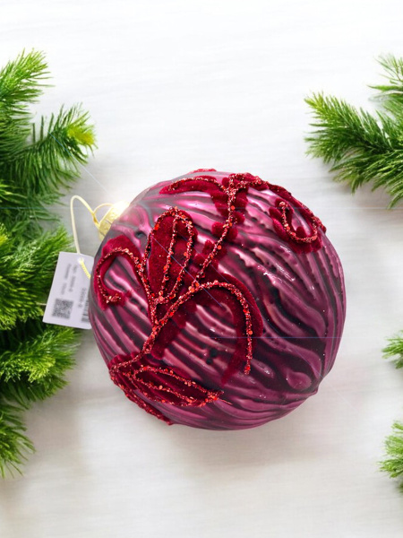 Шар елочный стекл. [5999-8]