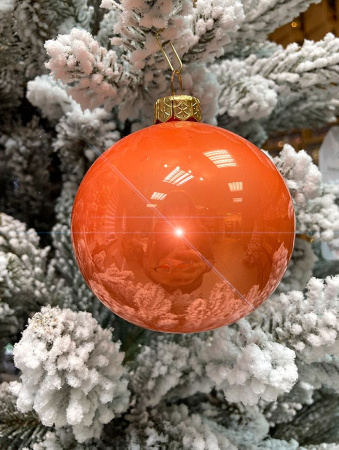 Шар елочный стекл. "Глянцевый" 8 см, [147]