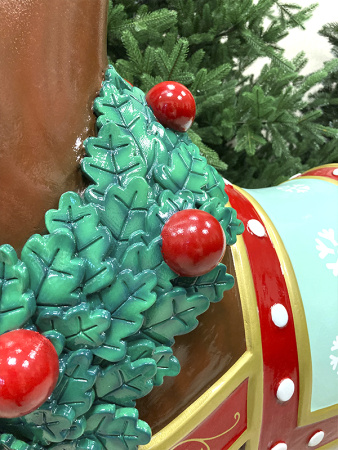 Новогодняя фигура для фотозоны "Новогодний олень"