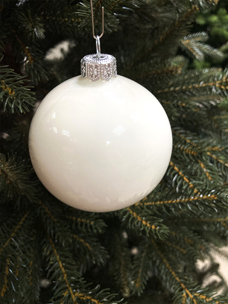 Шар елочный стекл. 8 см, [G-133]