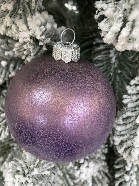 Шар елочный стекл. 8 см, [G-134s]