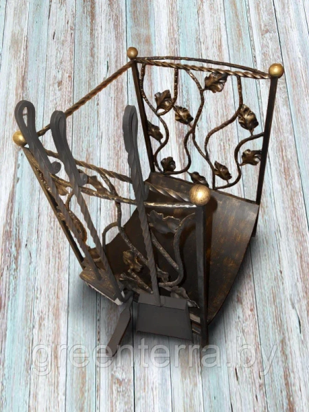 Кованый прикаминный набор "Лоза" из 4 предметов