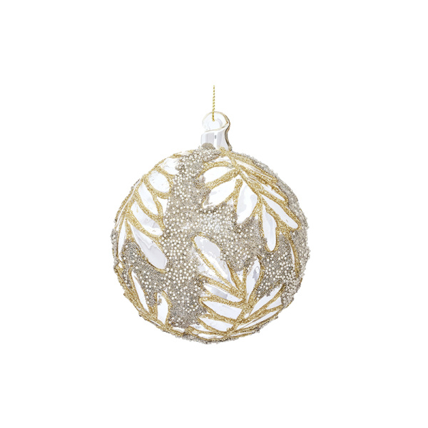 Шар елочный стекл. 8см [63539]