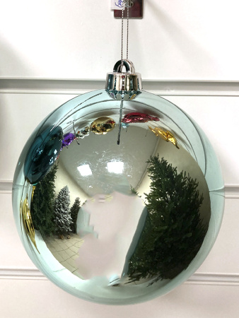 Шары пластиковые, глянец голубой а