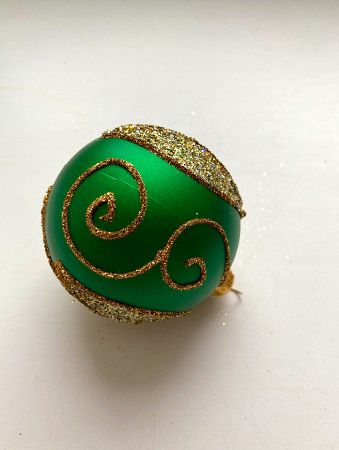 Набор шаров пластик. декор №11 разные цвета, 6см / 8см / 10см Шар пластиковый декорированный