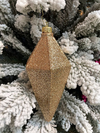 Украшение елочное "Кристалл" золото