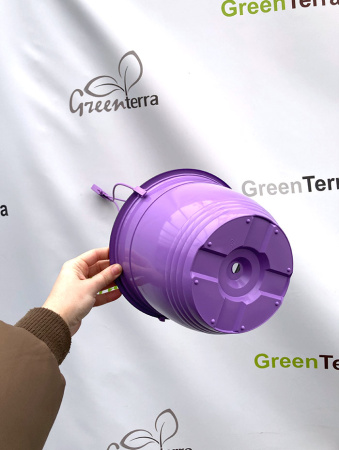 Кашпо подвесное, лаванда, ø 22см, высота 15см, объём 3.5л., формованное