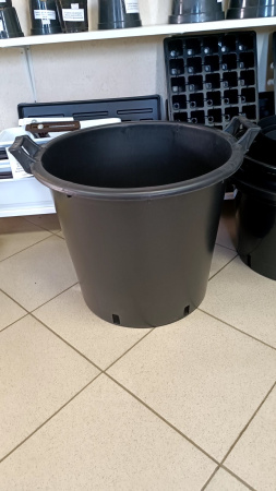 Контейнер круглый под саженцы с ручками 50л, ø 50см, высота 41см