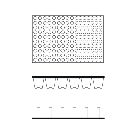 Кассета для рассады, 160 ячеек (20мл)
