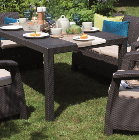 Комплект мебели из искусственного ротанга Corfu Fiesta, коричневый [258945]