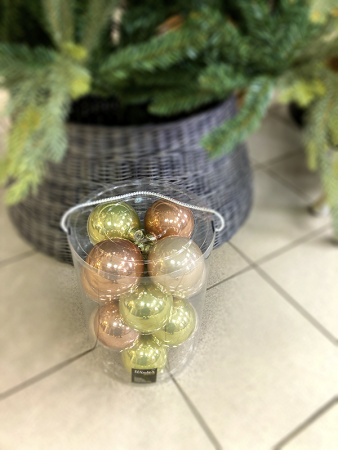 Набор шаров елочных стекл. Весенние Грезы 8см, 16шт [140886]