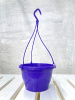 Кашпо подвесное, фиолетовое, ø 23см, высота 14см, объём 3.7л