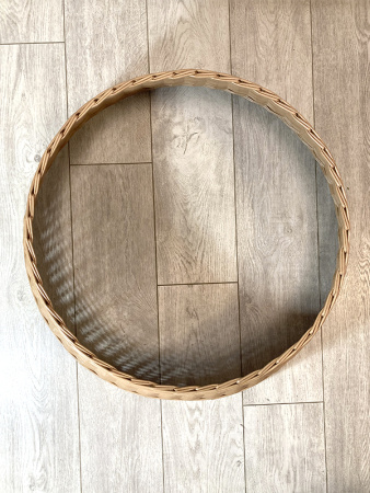 Корзина 70см плетёная под ёлку, разные цвета