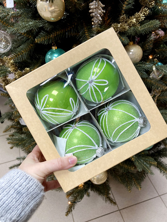 Шар пластиковый декорированный