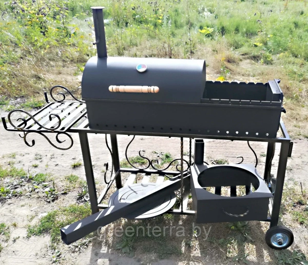 Кованый мангал (гриль, барбекю и очаг) "Камелот"