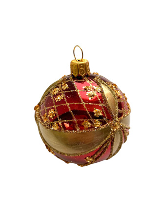 Набор шаров пластик. декор №6 разные цвета, 6см / 8см / 10см Шар пластиковый декорированный