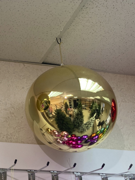 Шары пластиковые, глянец золотой [light-gold-5]