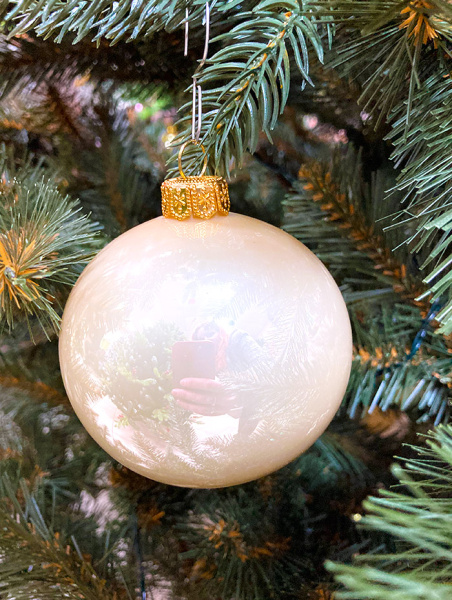 Шар елочный стекл. 8 см, [153]