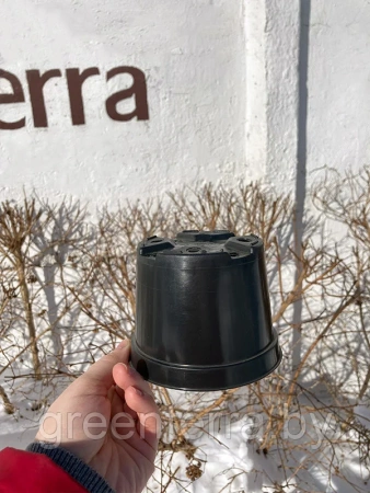 Горшок для рассады круглый литой 0.5л, ø11см, высота 8,5см.