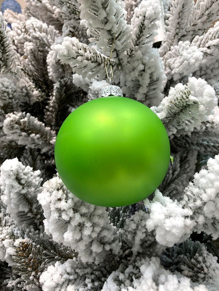 Шар елочный стекл. 8 см, [G-225]