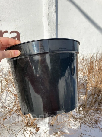 Горшок круглый литой 7.5л, ø 25см, высота 20см