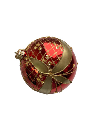 Набор шаров пластик. декор №6 разные цвета, 6см / 8см / 10см Шар пластиковый декорированный